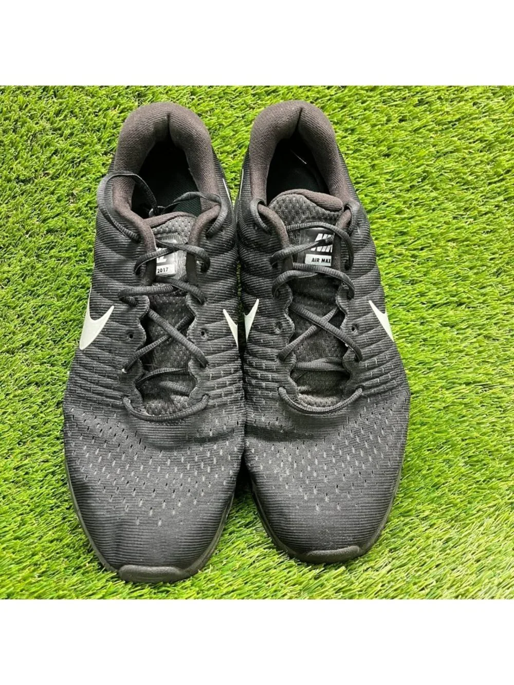 Nike Air Max 2017 Mens Size 14 Black Athletic Running Walking Shoes Sneakers